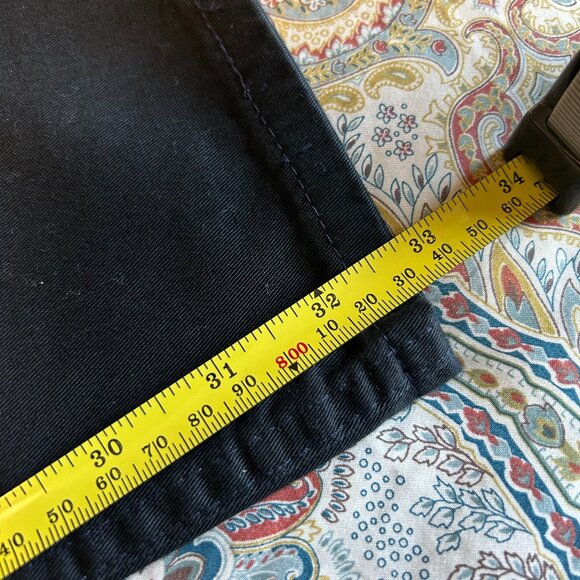 NWT Valentino Ladies Jeans - Navy Blue Cotton Twill  - Straight Leg Size 33 X 33 - Picture 11 of 12